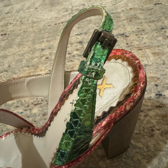 Colorful metallic python sandals - Picture 8 of 9